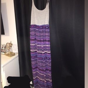 Multi shade of purple maxi dress